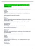 HESI A2 A&P EXAM QUESTIONS AND ANSWERS