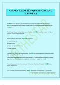 OPOTA EXAM 2025 QUESTIONS AND ANSWERS
