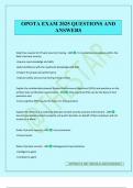 OPOTA EXAM 2025 QUESTIONS AND ANSWERS