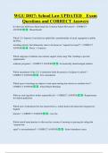 D017   Bundled Exam Questions WITH  CORRECT Answers