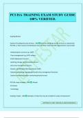 PCI ISA TRAINING EXAM STUDY GUIDE 100&percnt; VERIFIED