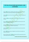 PCI ISA EXAM 2025 QUESTIONS AND ANSWERS