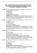 WGU D398 Pharmacology Study Guide 2025&sol;2026 &ndash; Verified Final Exam Content with 100&percnt; Correct Solutions &vert; Based on OA Format