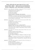 FIRE OFFICER III 2025&sol;2026 EXAM AND PRACTICE TEST &ndash; REAL EXAM QUESTIONS WITH VERIFIED AND DETAILED ANSWERS