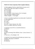 NURS 3511 Week 2 Questions With Complete Solutions