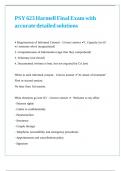PSY 623 Harmell Final Exam with accurate detailed solutions 