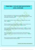 PMD PRO&colon; 2 EXAM 2025 QUESTIONS AND ANSWERS