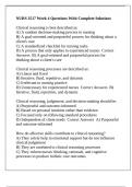NURS 3517 Week 4 Questions With Complete Solutions