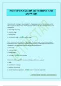 PMHNP EXAM 2025 QUESTIONS AND ANSWERS