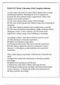 NURS 3517 Week 2 Questions With Complete Solutions