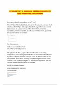 ISYE 6402 UNIT 4&semi; MODELING HETEROSKEDASTICITY TEST QUESTIONS AND ANSWERS