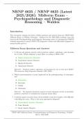  NRNP 6635 &sol; NRNP6635 &lpar;Latest 2025&sol;2026&rpar;&colon; Midterm Exam &ndash; Psychopathology and Diagnostic Reasoning &ndash; Walden