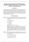 NR 566 Advanced Pharmacology Midterm Review 2025&sol;2026 &ndash; Chamberlain University &vert; 100&percnt; Verified Answers &vert; Family Care Focus