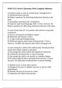 NURS 3511 Week 4 Questions With Complete Solutions