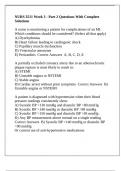 NURS 3511 Week 3 - Part 2 Questions With Complete Solutions