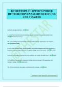 RCDD&sol;TDMM CHAPTER 9&rpar; POWER DISTRIBUTION EXAM 2025 QUESTIONS AND ANSWERS