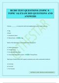 RCDD TEST QUESTIONS &lpar;TOPIC 8 - TOPIC 14&rpar; EXAM 2025 QUESTIONS AND ANSWERS