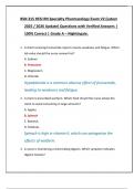 BSN 315 HESI RN Specialty Pharmacology Exam V2 &lpar;Latest  2025 &sol; 2026 Update&rpar; Questions with Verified Answers &vert;  100&percnt; Correct &vert; Grade A &ndash; Nightingale&period;