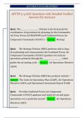 AFTTP 3-3&period;AOC Questions with Detailed Verified  Answers for Accuracy