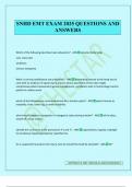 SNHD EMT EXAM 2025 QUESTIONS AND ANSWERS