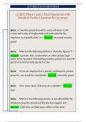 CLEET Phase 1 and 2 Final Questions with  Detailed Verified Answers for Accuracy 