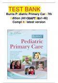 Burns Pediatric Primary Care 7th Edition &lpar;All Chapters1-46&rpar; Complete latest version test bank