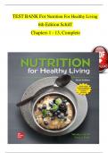 Nutrition for healthy living 5th edition by wendy schiff test bank&period;pdf