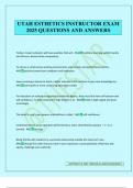 UTAH ESTHETICS INSTRUCTOR EXAM 2025 QUESTIONS AND ANSWERS