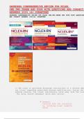 SAUNDERS COMPREHENSIVE REVIEW FOR NCLEX  ONE&comma;TWO&comma;THREE AND FOUR WITH QUESTIONS AND CORRECT  ANSWERS 2024