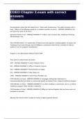 CDEO Chapter 3 exam with correct answers