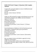NURS 3510 Week 9 Chapter 16 Questions With Complete Solutions