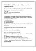 NURS 3510 Week 7 Chapters 19 & 20 Questions With Complete Solutions
