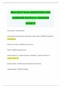 MLS ASCP Exam QUESTIONS AND ANSWERS RATED A&plus; 2025&vert;2026 UPDATE