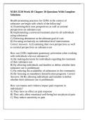 NURS 3510 Week 10 Chapter 30 Questions With Complete Solutions