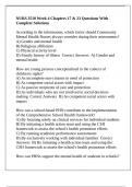 NURS 3510 Week 4 Chapters 17 & 23 Questions With Complete Solutions