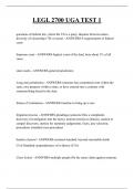 LEGL 2700 UGA TEST 1 QUESTIONS AND ANSWERS 2025