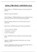 LEGL 2700 TEST 1 EPSTEIN UGA QUESTIONS AND ANSWERS 2025