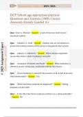 DCF Questions with Detailed Verified Answers &lpar;100&percnt; Correct Answers&rpar; Already Graded A&plus;