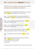 FDNY CoF G71 Questions and Answers &lpar;100&percnt;  Correct Answers&rpar; Already Graded A&plus;