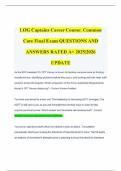 LOG Captains Career Course&colon; Common Core Final Exam QUESTIONS AND ANSWERS RATED A&plus; 2025&vert;2026 UPDATE
