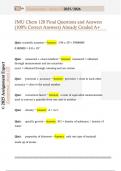 JMU Chem 120 Final Questions and Answers  &lpar;100&percnt; Correct Answers&rpar; Already Graded A&plus; 