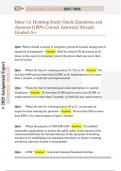 Mass 1A Hoisting Study Guide Questions and  Answers &lpar;100&percnt; Correct Answers&rpar; Already  Graded A&plus;
