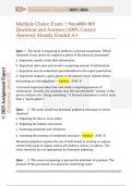 Multiple Choice Exam 1 Nurs600&sol;601  Questions and Answers &lpar;100&percnt; Correct  Answers&rpar; Already Graded A&plus; 