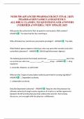 NURS 530 ADVANCED PHARMACOLOGY FINAL &vert; KEY PHARMACODYNAMICS AND KINETICS ALL DRUG CLASSES &vert; 523 QUESTIONS AND ANSWERS &lpar;VERIFIED ANSWERS&rpar; &vert; NEW UPDATE 2025 