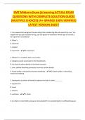 EMT Midterm Exam jb learning ACTUAL EXAM QUESTIONS WITH COMPLETE SOLUTION GUIDE&rpar; &lpar;MULTIPLE CHOICES&rpar; &lpar;A&plus; GRADED 100&percnt; VERIFIED&rpar; LATEST VERSION 2025&excl;