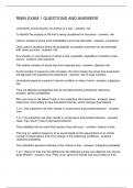 RMIN EXAM 1 QUESTIONS AND ANSWERS