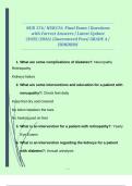  NUR 176&sol; NUR176  Final Exam &vert; Questions with Correct Answers &vert; Latest Update &lpar;2025&sol;2026&rpar; &vert;Guaranteed Pass&vert; GRADE A &vert;HONDROS 