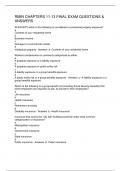 RMIN CHAPTERS 11-13 FINAL EXAM QUESTIONS & ANSWERS