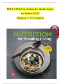 Nutrition for healthy living 5th edition by wendy schiff test bank&period;pdf