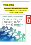 TEST BANK Community and Public Health Nursing&colon; Evidence for Practice&comma; 4th Edition &lpar;DeMarco&rpar;&comma; All Chapters 1 - 25 &vert; All Chapters with 100&percnt;  Correct Answers&period;